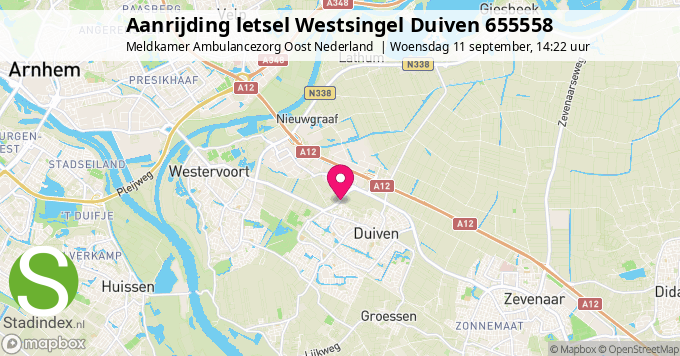 Aanrijding letsel Westsingel Duiven 655558