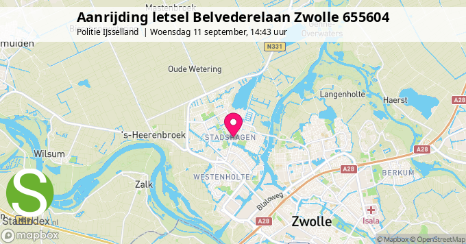 Aanrijding letsel Belvederelaan Zwolle 655604