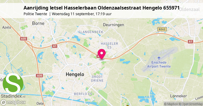 Aanrijding letsel Hasselerbaan Oldenzaalsestraat Hengelo 655971