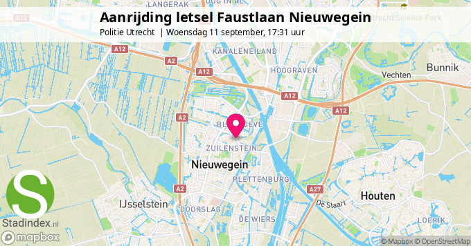 Aanrijding letsel Faustlaan Nieuwegein