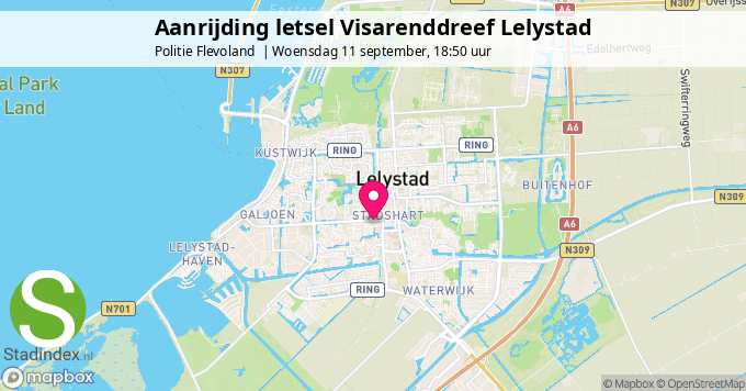 Aanrijding letsel Visarenddreef Lelystad