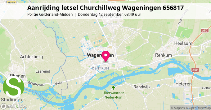 Aanrijding letsel Churchillweg Wageningen 656817