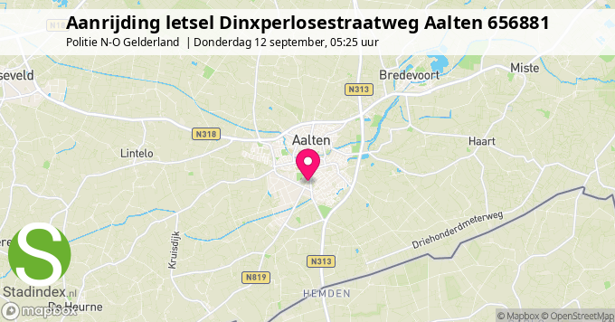 Aanrijding letsel Dinxperlosestraatweg Aalten 656881