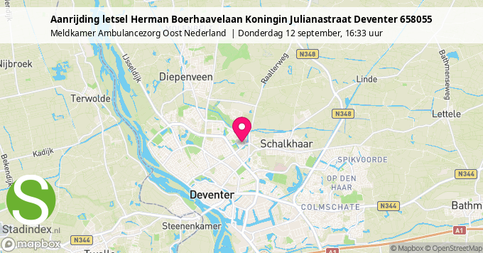 Aanrijding letsel Herman Boerhaavelaan Koningin Julianastraat Deventer 658055