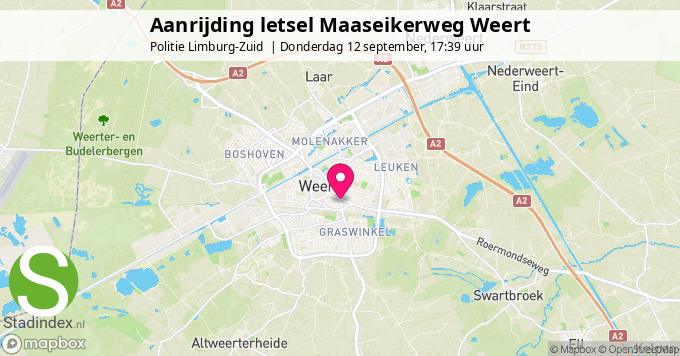 Aanrijding letsel Maaseikerweg Weert