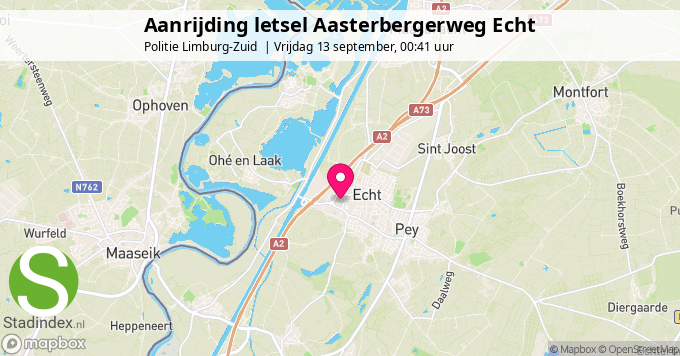 Aanrijding letsel Aasterbergerweg Echt