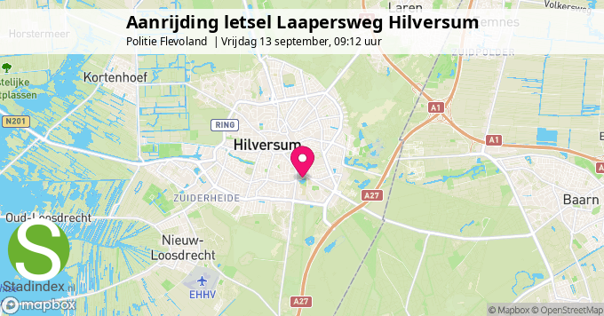 Aanrijding letsel Laapersweg Hilversum