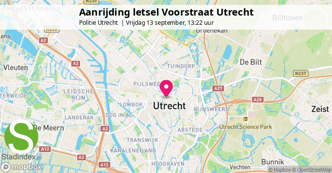 Aanrijding letsel Voorstraat Utrecht