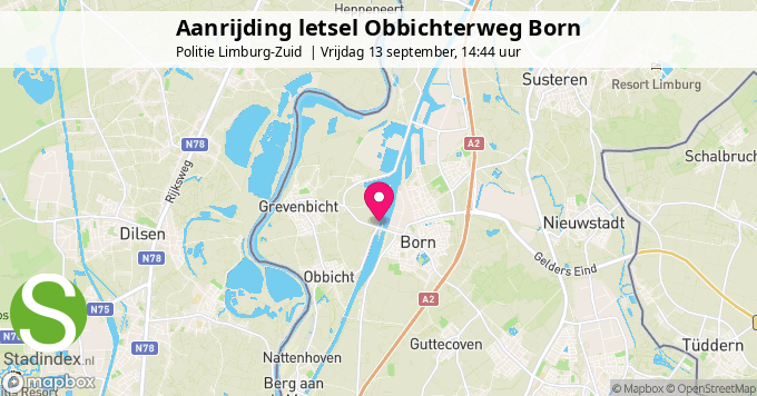 Aanrijding letsel Obbichterweg Born