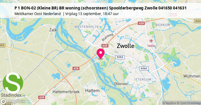 P 1 BON-02 (Kleine BR) BR woning (schoorsteen) Spoolderbergweg Zwolle 041650 041631