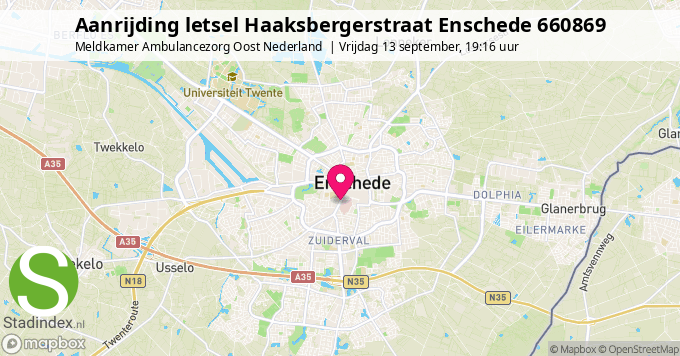 Aanrijding letsel Haaksbergerstraat Enschede 660869