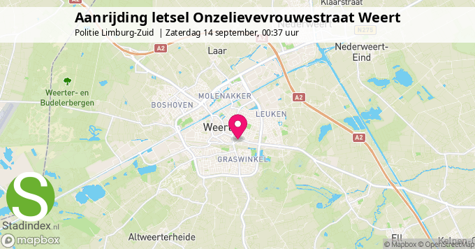 Aanrijding letsel Onzelievevrouwestraat Weert