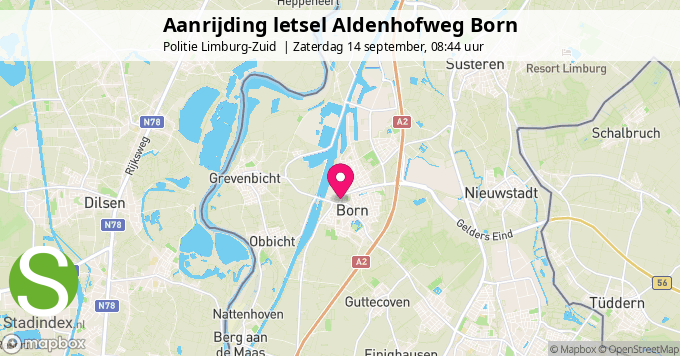 Aanrijding letsel Aldenhofweg Born