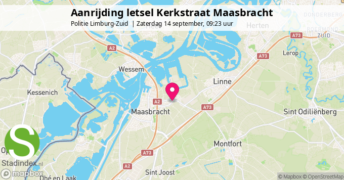 Aanrijding letsel Kerkstraat Maasbracht