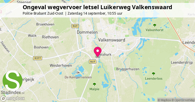 Ongeval wegvervoer letsel Luikerweg Valkenswaard