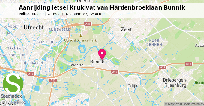 Aanrijding letsel Kruidvat van Hardenbroeklaan Bunnik