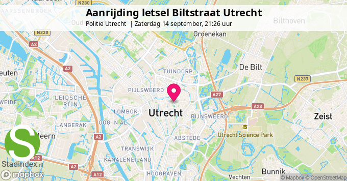 Aanrijding letsel Biltstraat Utrecht