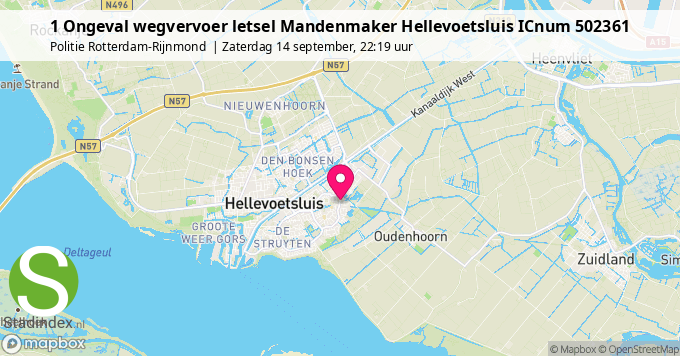 1 Ongeval wegvervoer letsel Mandenmaker Hellevoetsluis ICnum 502361