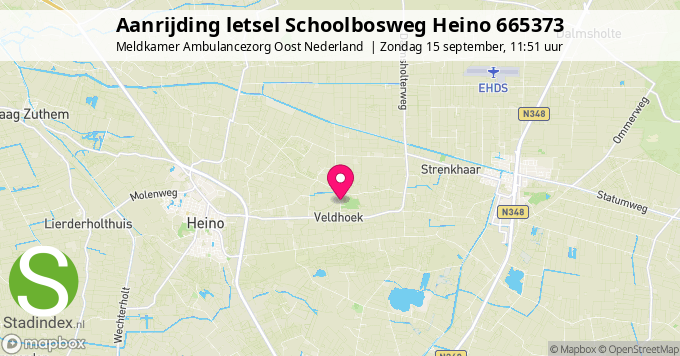 Aanrijding letsel Schoolbosweg Heino 665373