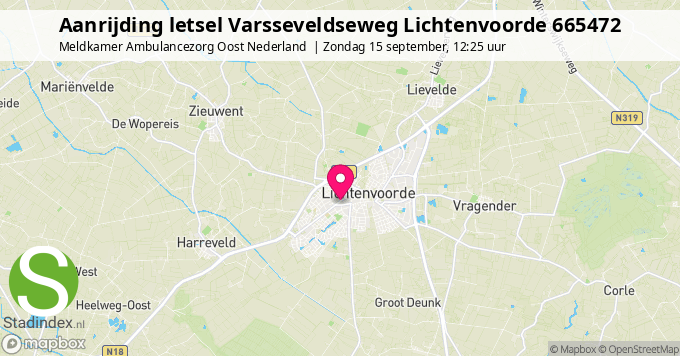 Aanrijding letsel Varsseveldseweg Lichtenvoorde 665472