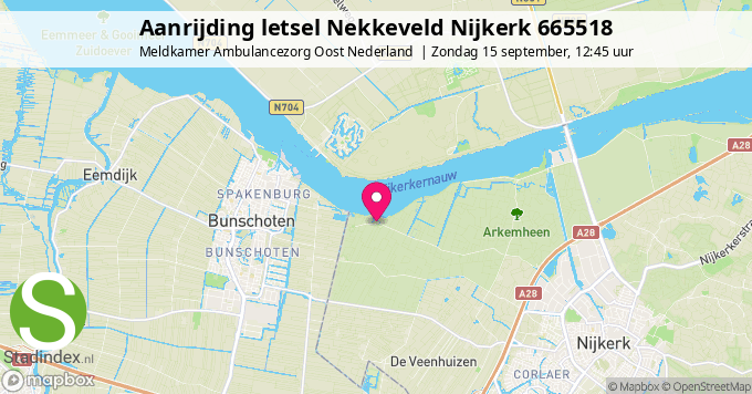 Aanrijding letsel Nekkeveld Nijkerk 665518