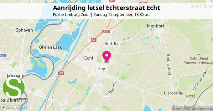 Aanrijding letsel Echterstraat Echt