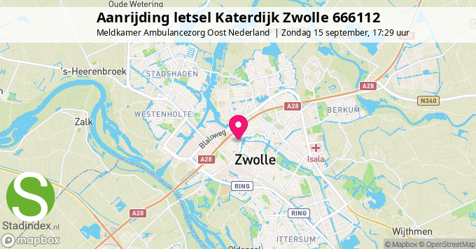 Aanrijding letsel Katerdijk Zwolle 666112