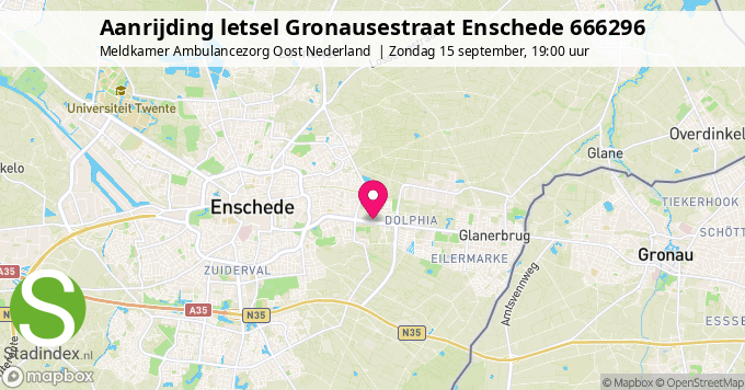 Aanrijding letsel Gronausestraat Enschede 666296