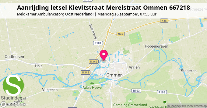 Aanrijding letsel Kievitstraat Merelstraat Ommen 667218