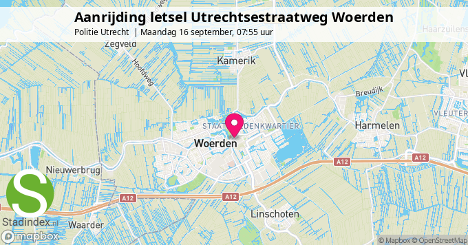 Aanrijding letsel Utrechtsestraatweg Woerden