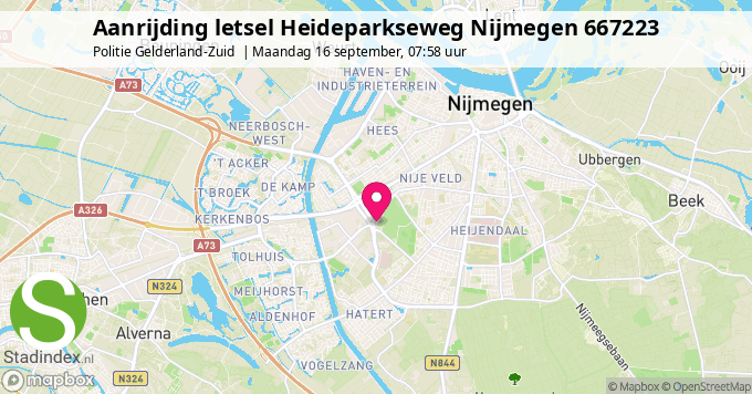 Aanrijding letsel Heideparkseweg Nijmegen 667223