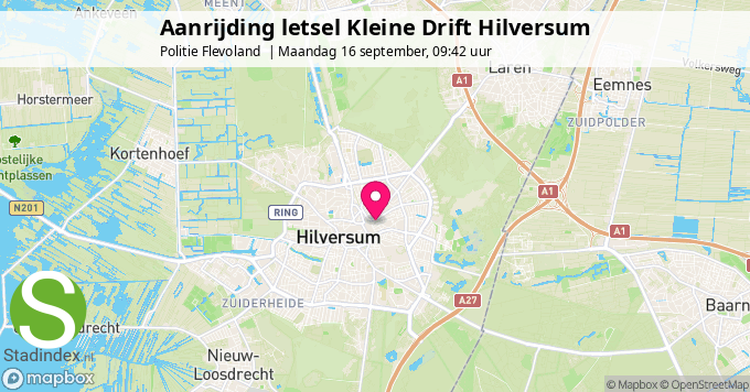 Aanrijding letsel Kleine Drift Hilversum