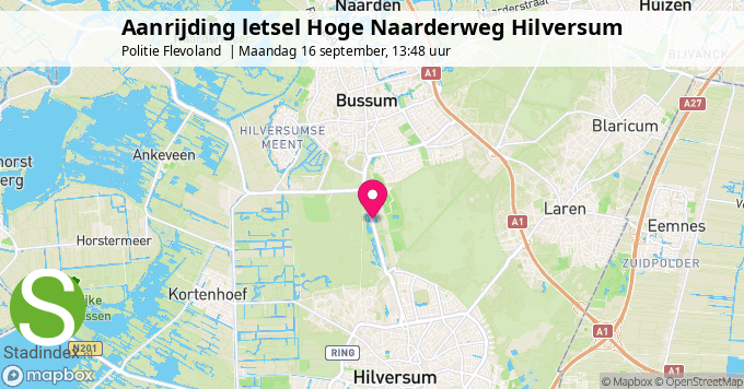 Aanrijding letsel Hoge Naarderweg Hilversum