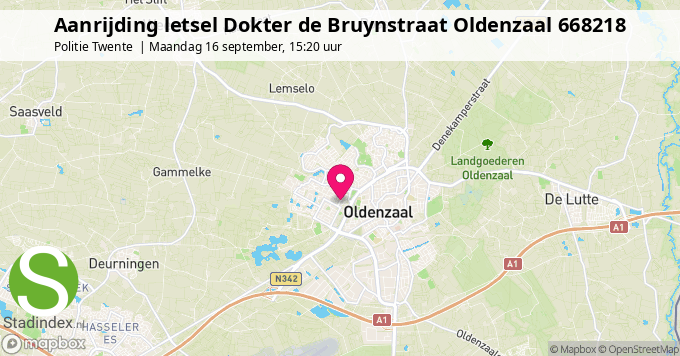 Aanrijding letsel Dokter de Bruynstraat Oldenzaal 668218