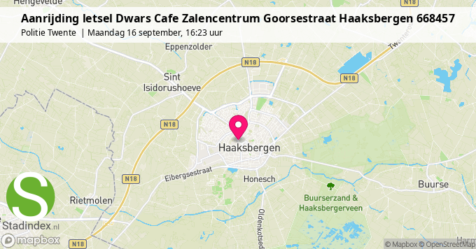 Aanrijding letsel Dwars Cafe Zalencentrum Goorsestraat Haaksbergen 668457