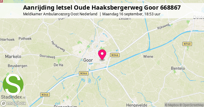 Aanrijding letsel Oude Haaksbergerweg Goor 668867