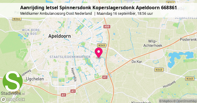 Aanrijding letsel Spinnersdonk Koperslagersdonk Apeldoorn 668861