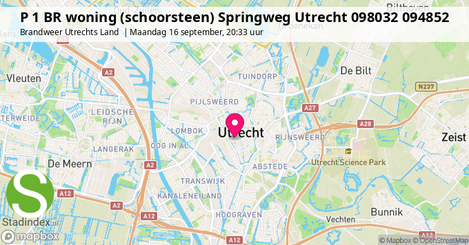 P 1 BR woning (schoorsteen) Springweg Utrecht 098032 094852