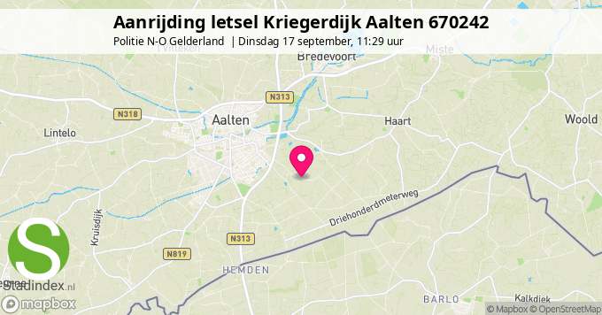 Aanrijding letsel Kriegerdijk Aalten 670242