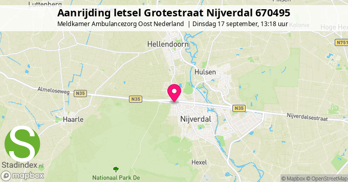 Aanrijding letsel Grotestraat Nijverdal 670495