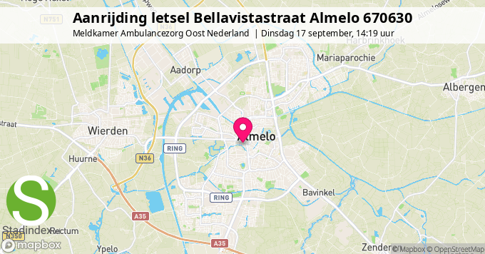 Aanrijding letsel Bellavistastraat Almelo 670630