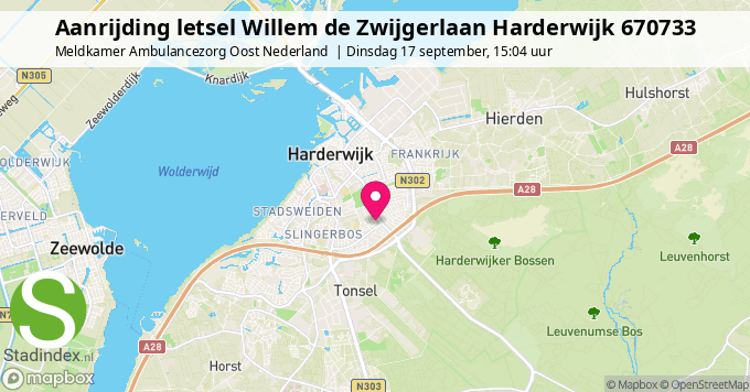 Aanrijding letsel Willem de Zwijgerlaan Harderwijk 670733