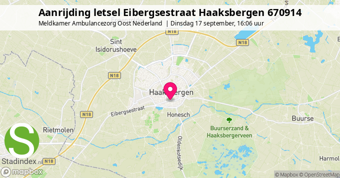 Aanrijding letsel Eibergsestraat Haaksbergen 670914