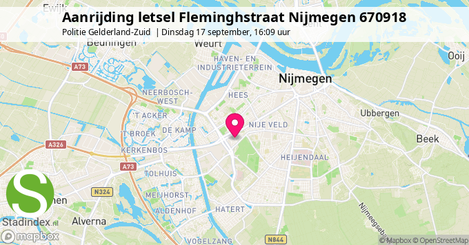 Aanrijding letsel Fleminghstraat Nijmegen 670918