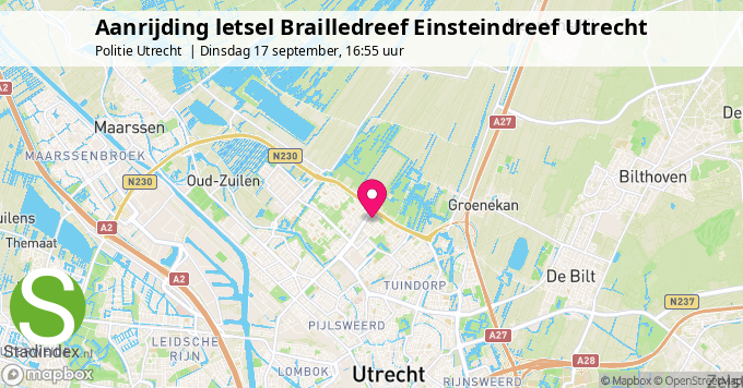 Aanrijding letsel Brailledreef Einsteindreef Utrecht