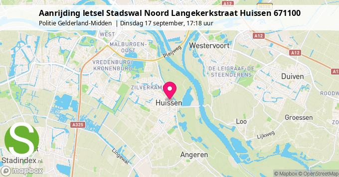 Aanrijding letsel Stadswal Noord Langekerkstraat Huissen 671100