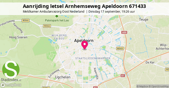 Aanrijding letsel Arnhemseweg Apeldoorn 671433