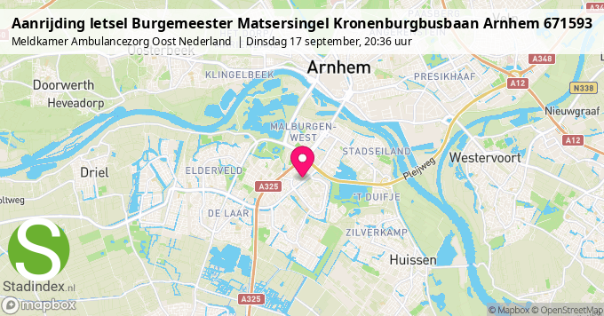 Aanrijding letsel Burgemeester Matsersingel Kronenburgbusbaan Arnhem 671593