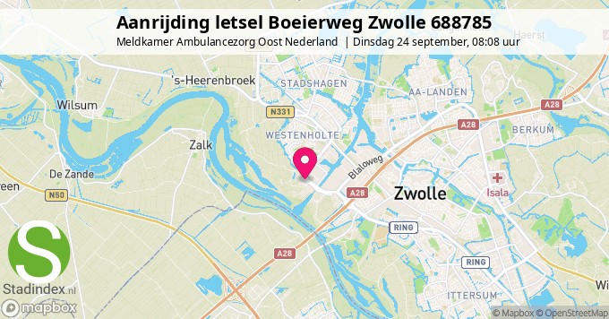 Aanrijding letsel Boeierweg Zwolle 688785