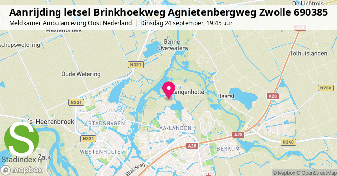 Aanrijding letsel Brinkhoekweg Agnietenbergweg Zwolle 690385